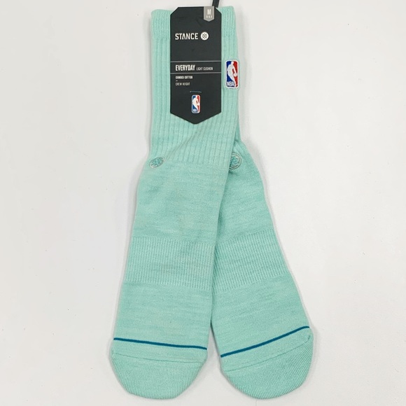 Stance Other - Stance X NBA Logoman Crew Socks Medium Seafoam
